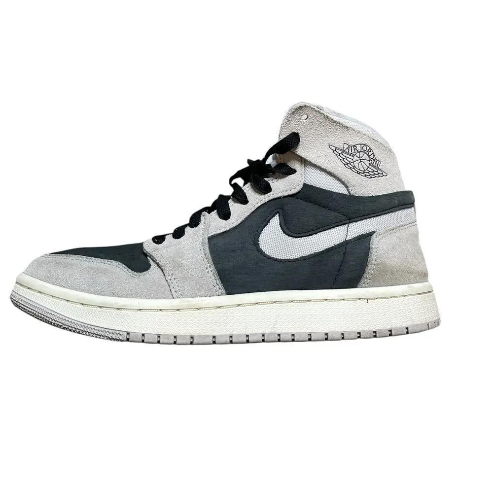 NIKE Air Jordan 1 High Zoom Comfort Black Gray Iron Ore Size 7